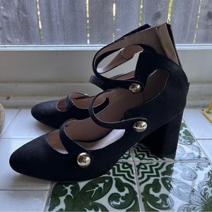 BCBG Suede Mary Janes